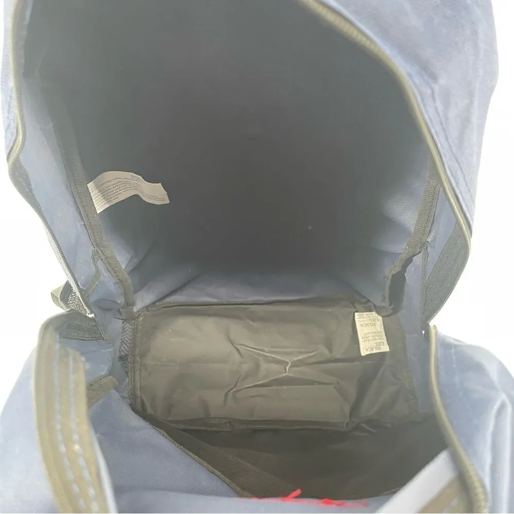 High Trails Equipment Boy’s Oxford Blue/Black/Crimson Reflective Backpack Large
